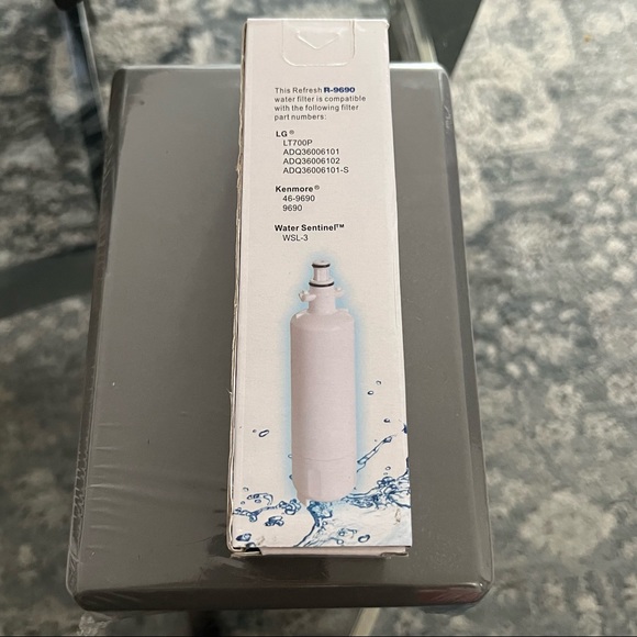 Refresh Refrigerator Water Filter R-9690 LG LT700P Kenmore 46-9690 - Picture 5 of 11